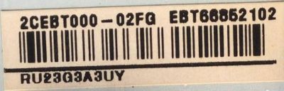 MAIN PARA TV LG AI ThinQ 4K·UHD·HDR / NUMERO DE PARTE EBT66852102 / EAX69581205 / 66852102 / EAX69581205(1.0) / PANEL NC550TQG-AAKH5 / DISPLAY LC550EQC (SP)(A1) / MODELO 55UQ9000PUD / 55UQ9000PUD.BUSYLKR - Imagen 3